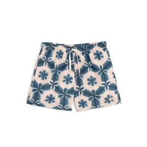 NEW BATHER men's garden shibori swim trunk in teal